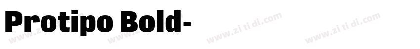 Protipo Bold字体转换
